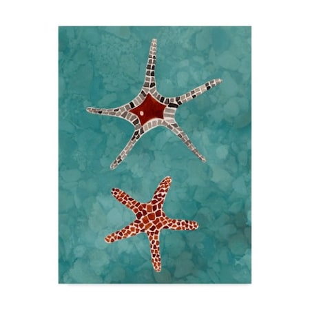 Alicia Ludwig 'Twin Starfish I' Canvas Art,18x24